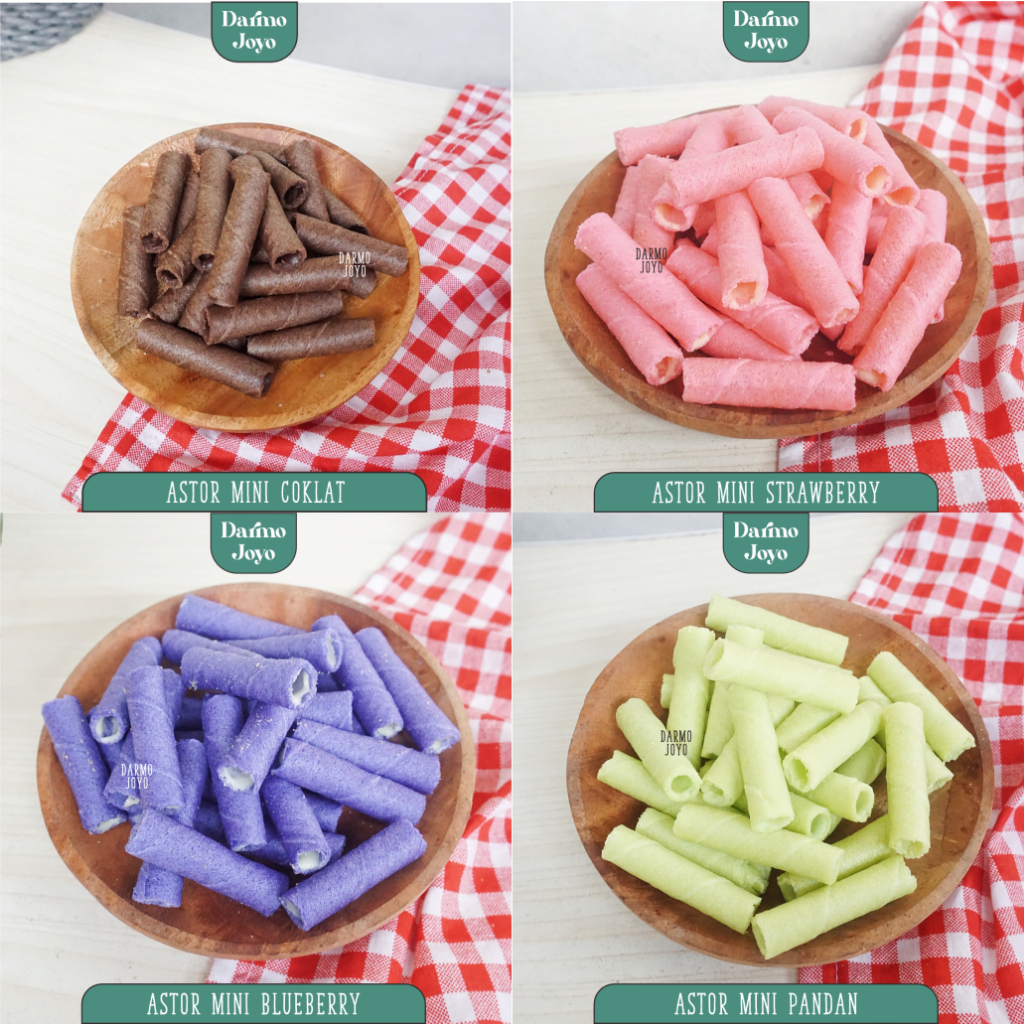 

Astor Mini Aneka Rasa 1kg 500gr 250gr Barcelona Coklat Pandan Stroberi Bluberi