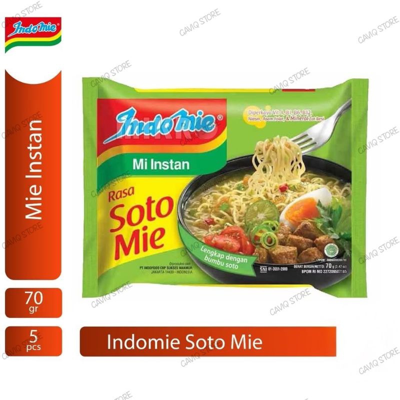

Indomie Rasa Soto isi 5 pcs