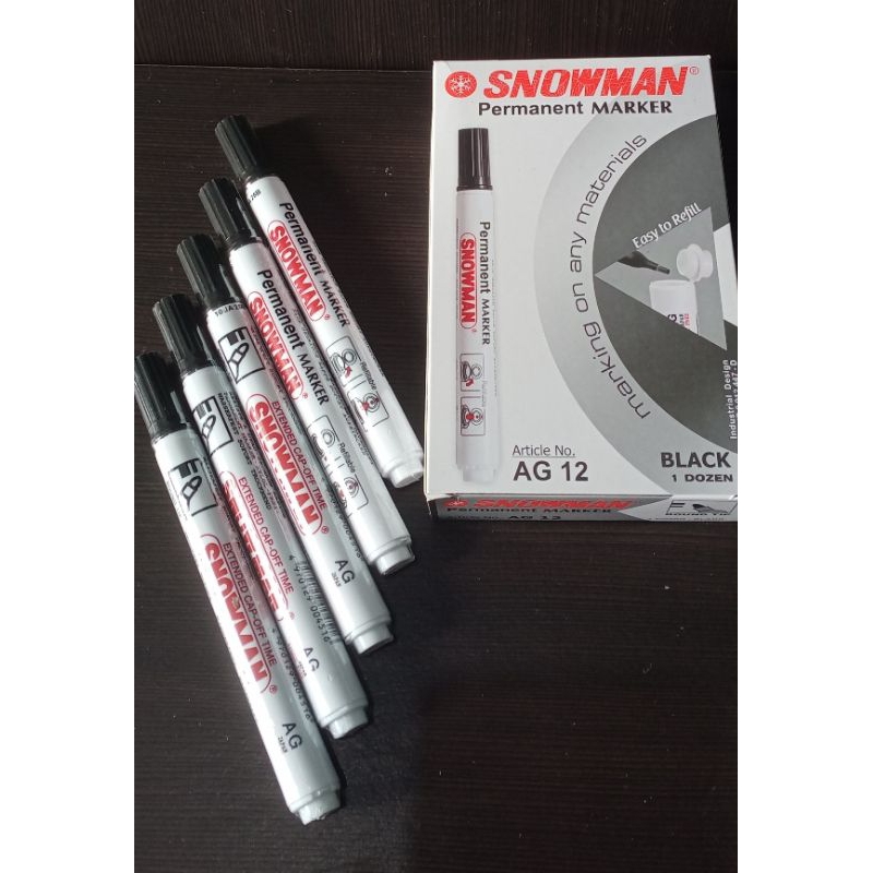 

MURAH SNOWMAN Permanent Maker AG12 HITAM