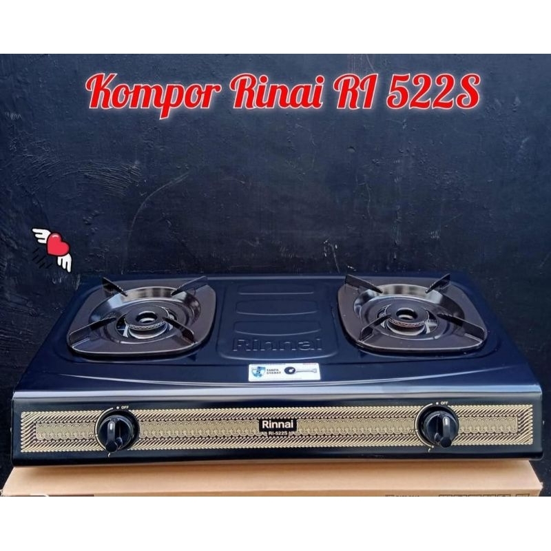 Kompor Gas 2 Tungku Rinnai Motif Batik / Rinnai RI 522S