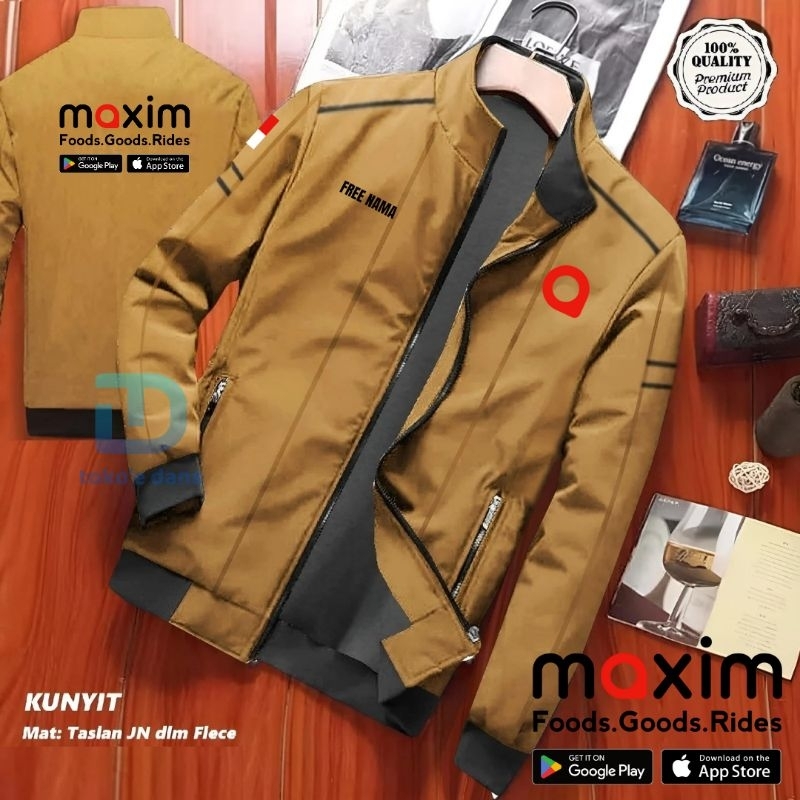 JAKET MAXIM FREE NAMA ATRIBUT CUSTOM WATERPROOF TERBARU