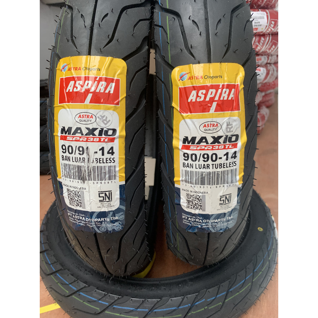 Ban Luar Aspira Tubeless 90/90-14