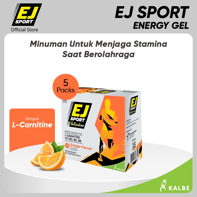 

EJ Sport Orange (5 Tube) Energy Gel - 5 Pack