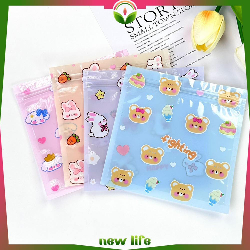 

Ziplok Plastik Kemasan Kartun Mini Permen Kue Serbaguna / Plastik Klip Packaging Makanan Mini Sachet Newlife C1281