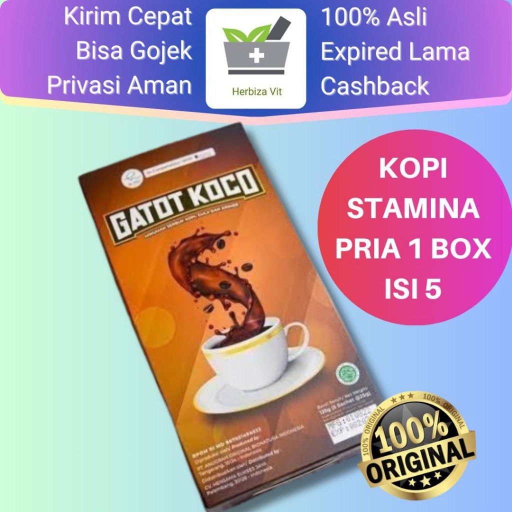 

Gatot Koco Kopi dr Hen Richard Lee Gatot Kaca Original 1 box 5 sachet