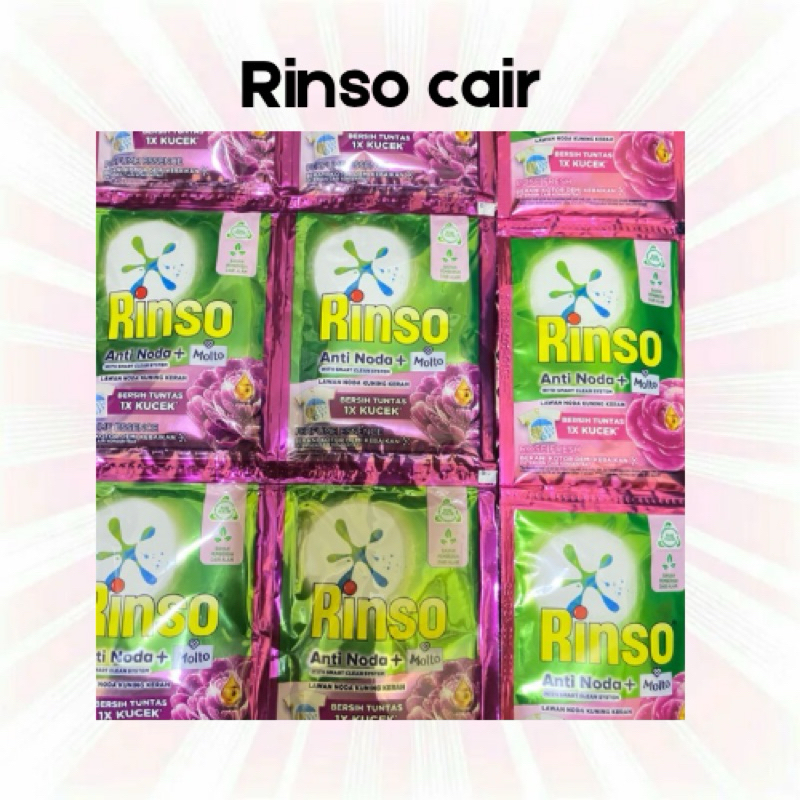 Rinso Cair Sachet Rinso detergen cair