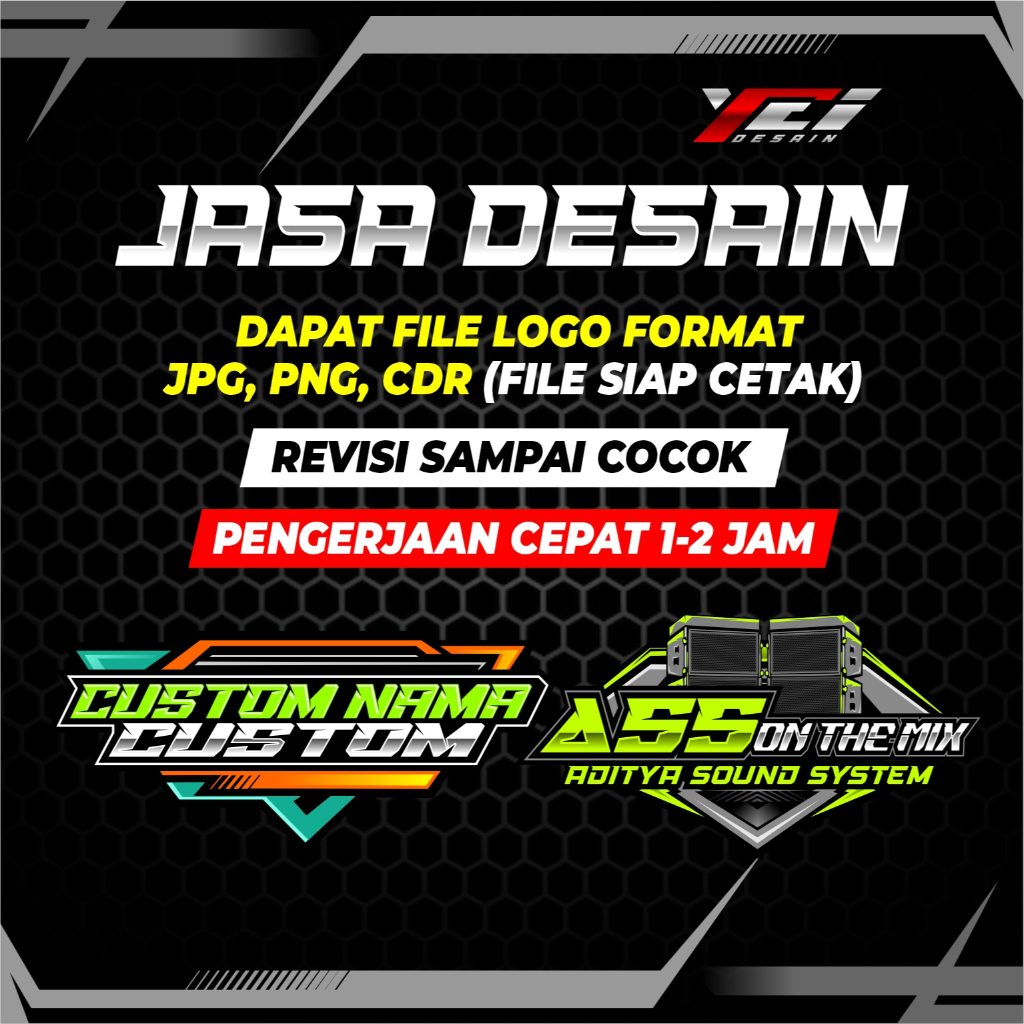 JASA DESAIN LOGO RACING | LOGO BENGKEL| DESAIN LOGO SOUND SYSTEM | DESAIN LOGO UMKM | LOGO BALAP