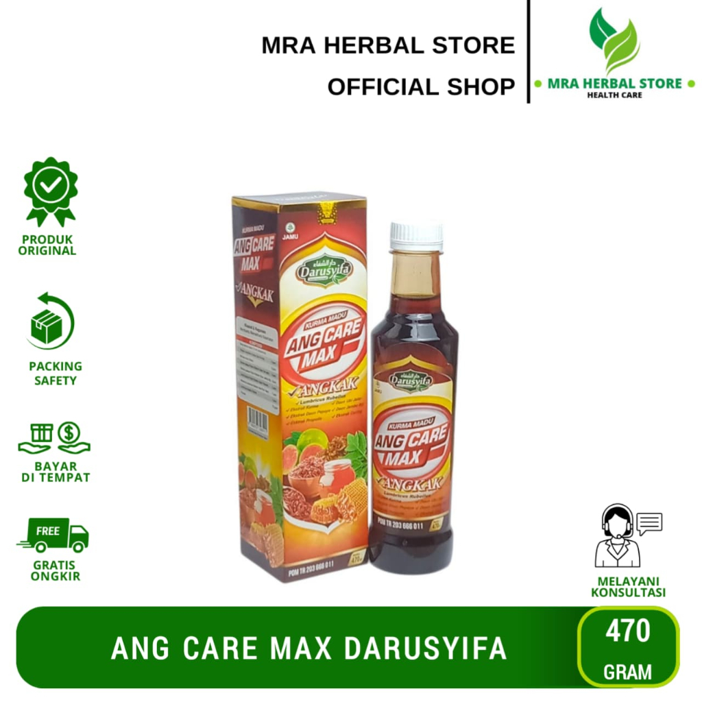 Madu Kurma Ang Care Max Darusyifa 470 gram ORIGINAL | Sari Kurma Madu Angkak Angcare Max