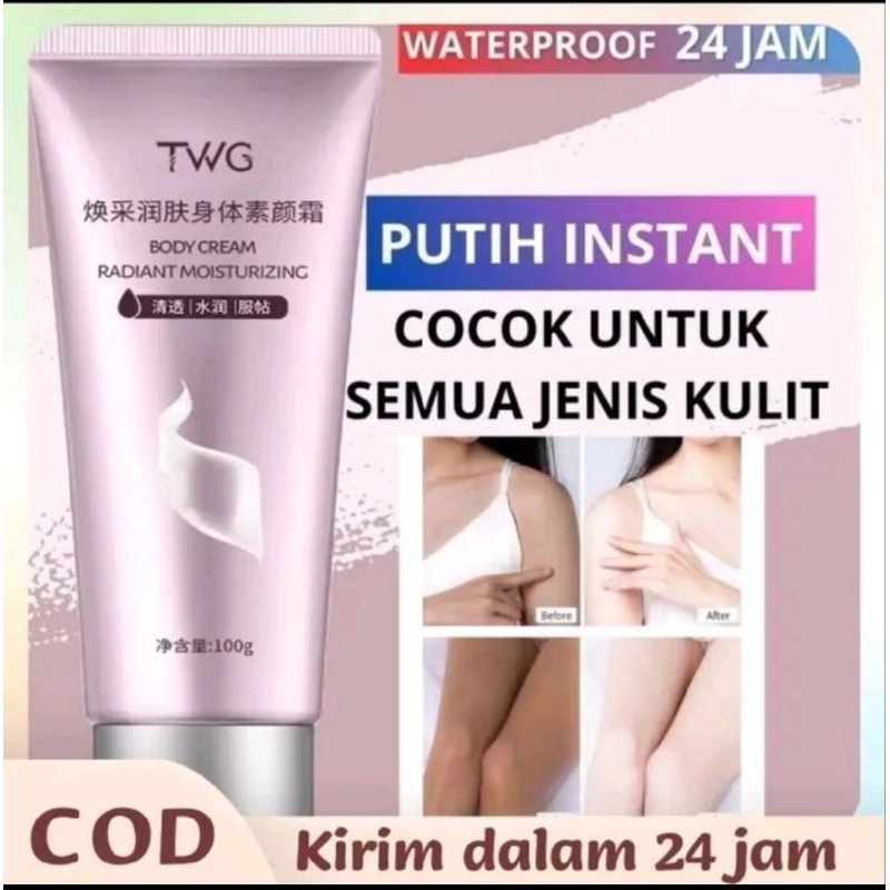 TWG Lotion Pemutih Instan Whitening Body cream