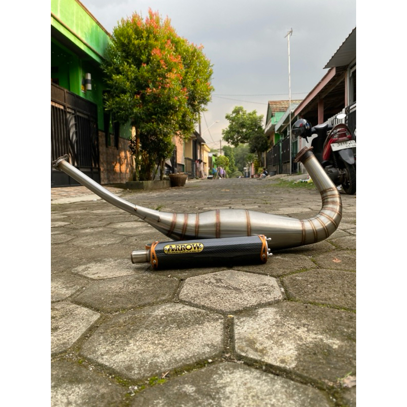 knalpot ninja RR, R, SS Arrow Stainless