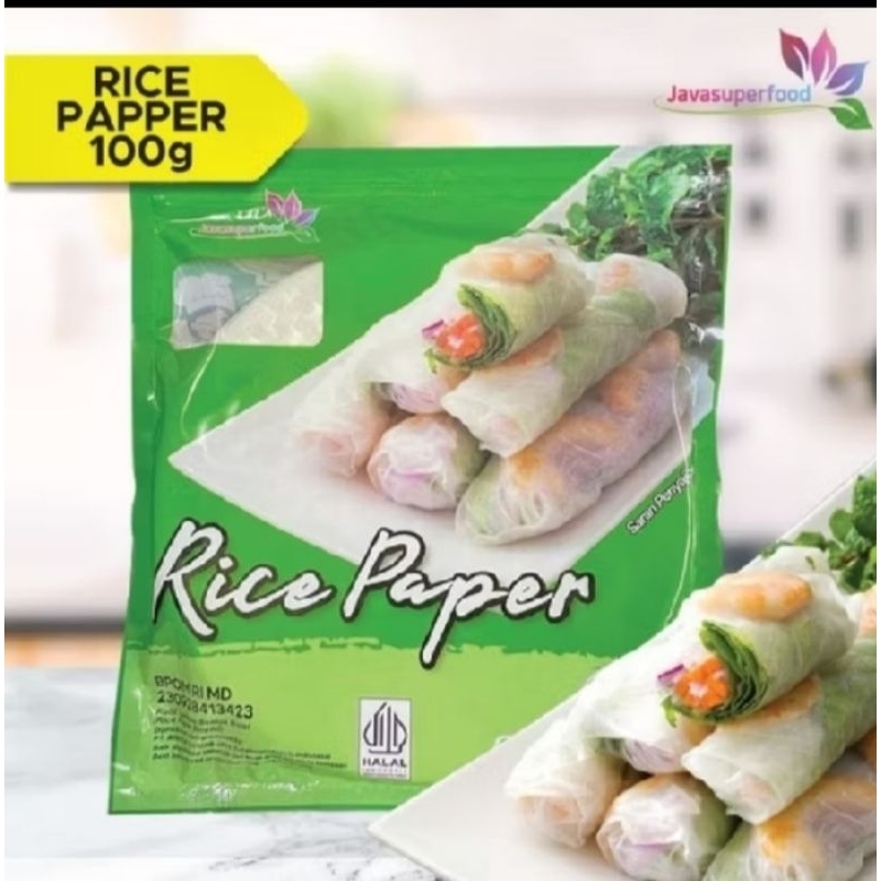 

RICE PAPER BULAT 100gr ISI 10 LEMBAR / KULIT LUMPIA