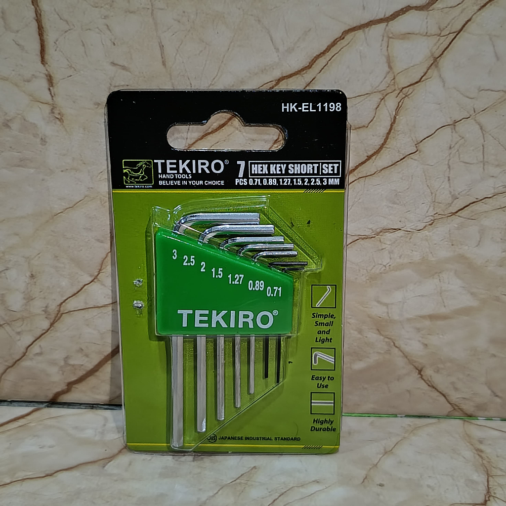 TEKIRO Kunci L Set Elektronik 7 Pcs / Kunci L Set - Kunci L Elektronik Tekiro Tools Set