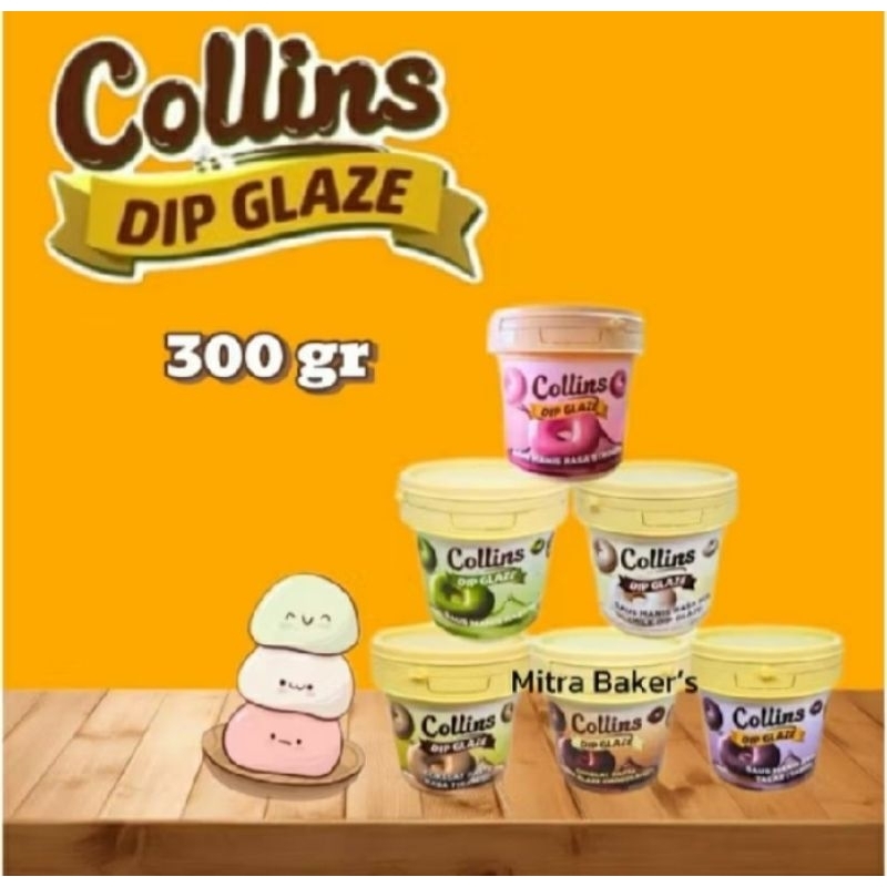 

COLLINS DIP GLAZE 300GRAM ALL VARIANT