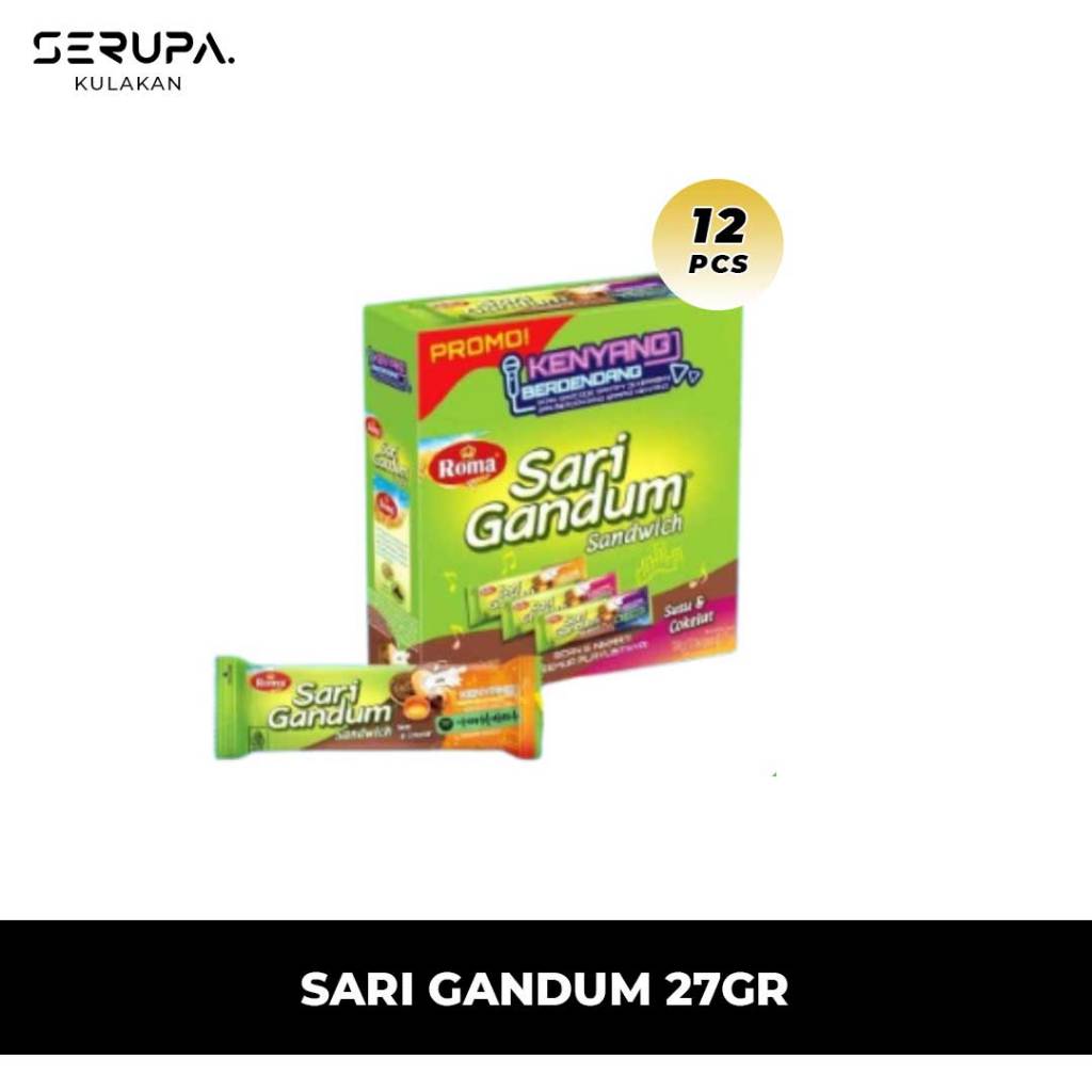 

Roma Sari Gandum Cokelat 27gr [12 pcs/box]