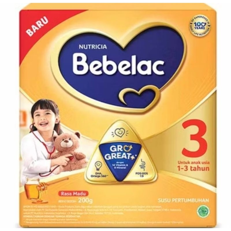 

Bebelac 3 madu 200 gr 1-3 tahun