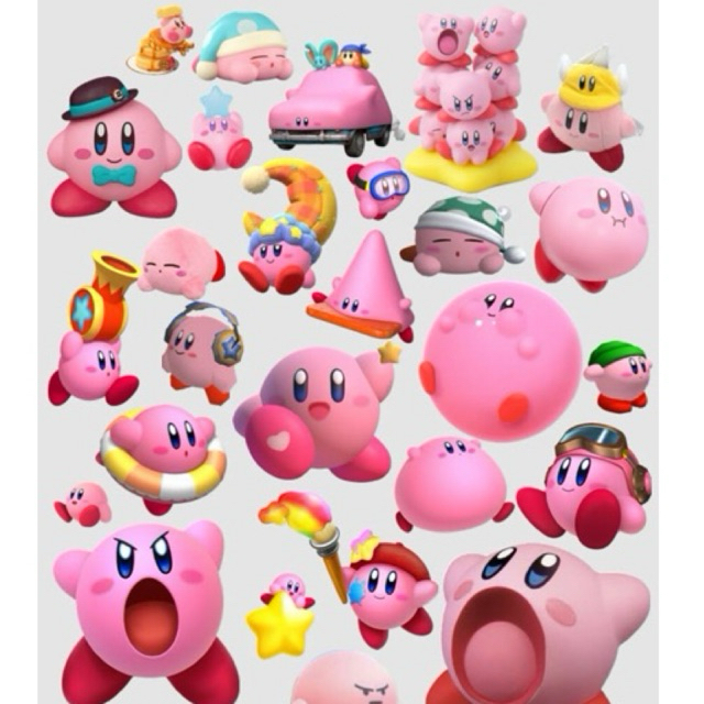 

50 PCS Stiker Kirby free 7 random stiker laptop anti luntur