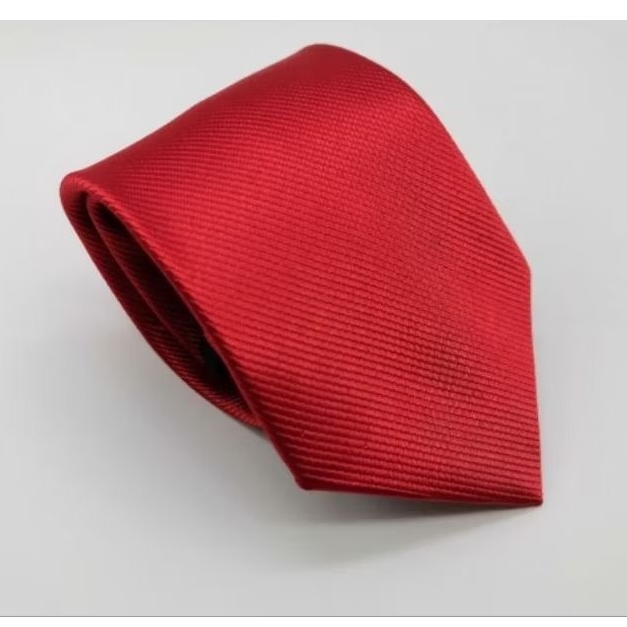 Dasi Merah Garis Dasi Panjang Instan Siap Pakai resleting