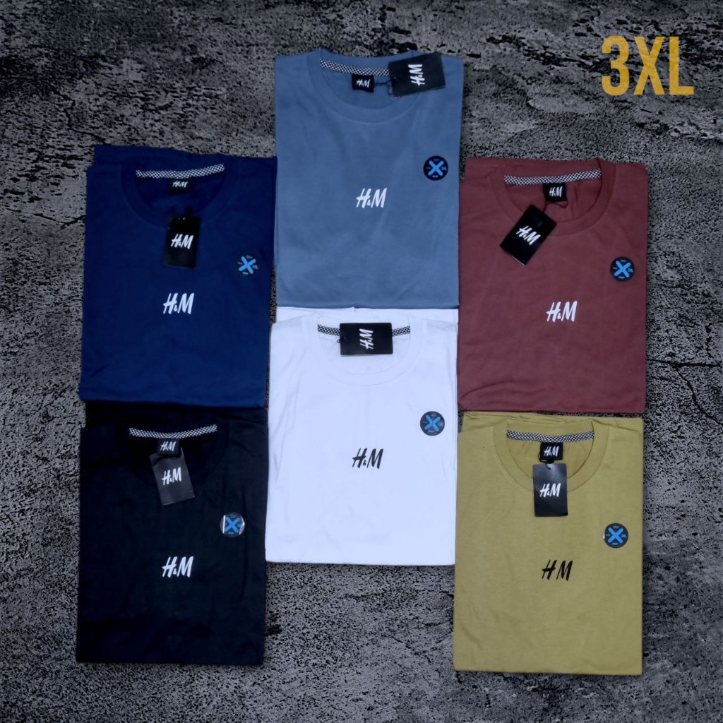 Kaos Jumbo Big Size Cotton PE Premium Baju Oversize 3XL XXXL Pria dan Wanita