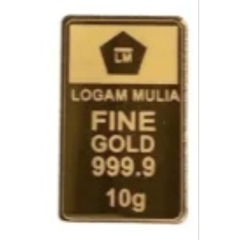 Replika Logam Mulia bahan Akrilik 2mm model 10g