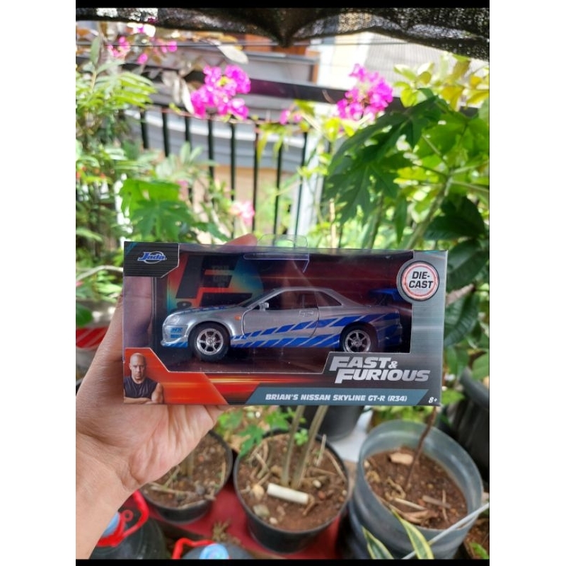 Jada Brian's Nissan Skyline GT-R R34 Fast & Furious 1:32 [SEALED]