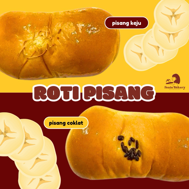 

ROTI PISANG COKLAT/ KEJU - SEHAT & TANPA PENGAWET (FENIA BAKERY)