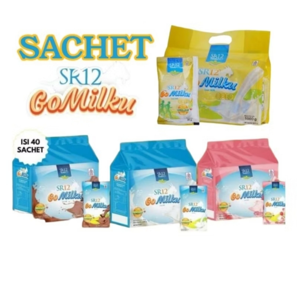 

GOMILKU SACHET / GOMILKU POUCH / GOMILKU RENTENG / GO MILKU SR12 / SUSU KAMBING ETAWA SR12