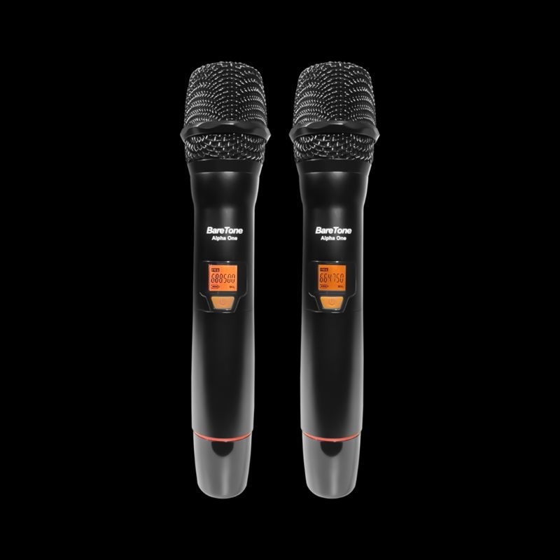 BareTone ALPHA ONE microphone wireless BareTone Microphone | Microphone wireless | Dual Microphone W