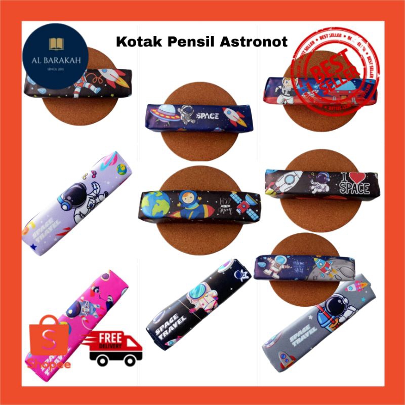 

Tempat Pensil Kuromi Astronot Kotak Pensil Gambar Astronot Let's Go to the moon / Take Me to the star / Space Trip / I Love Space / Cosmos / Space / warna Hitam / Fanta / ungu / abu abu / biru Tua