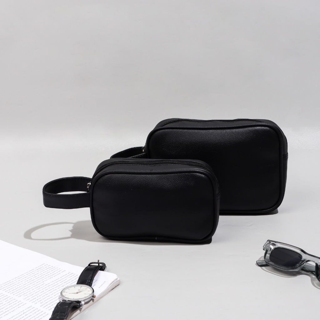 bestpromo new deals clutch pouch serbaguna pria bahan kulit premium tebal anti air ukuran besar