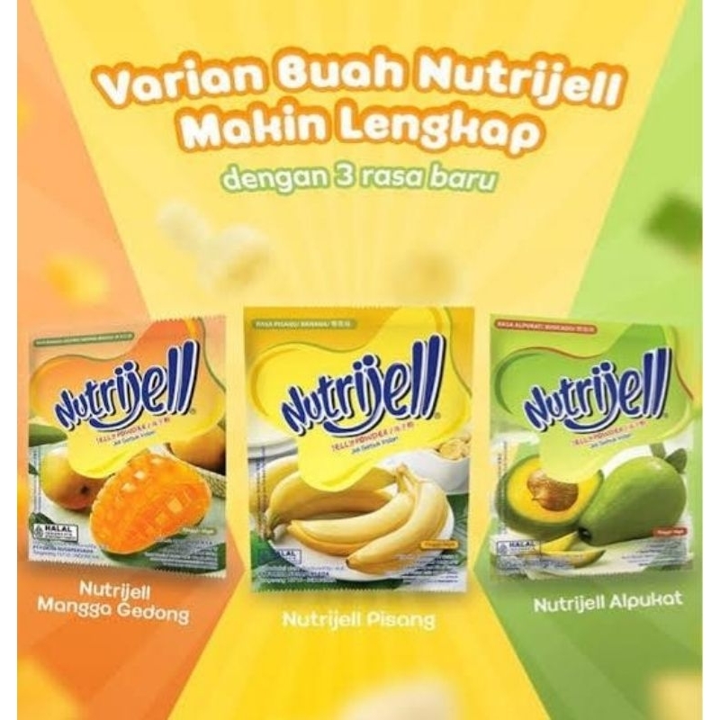 

NUTRIJELL JELLY POWDER REGULER ALPUKAT PISANG MANGGA GEDONG
