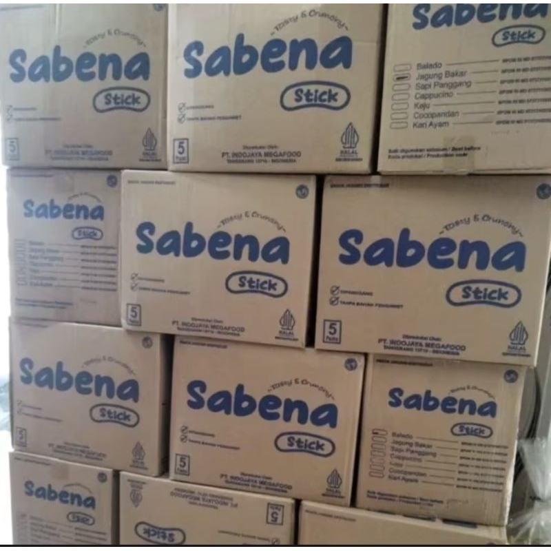 

SABENA STIK 340g / ANEKA RASA KEJU BALADO SAPI PANGGANG JAGUNG BAKAR CEMILAN JAJANAN / KERIPIK SABENA STIK BALADO