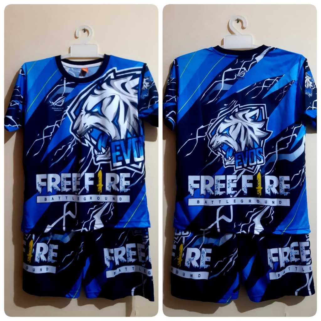 SETELAN EVOS ANAK LAKI LAKI MOBILE LEGEND | SETELAN JERSEY GAME ANAK BNL EVOS FF ANGEL RRQ | SETELAN