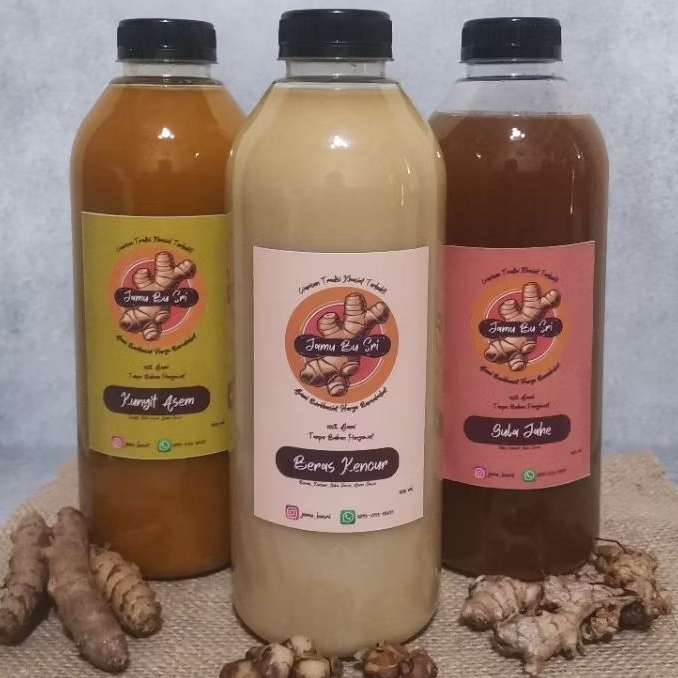 

Paket Bundling 3 botol (1 Liter) Mix Jamu Bu Sri