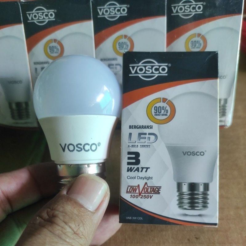 LAMPU LED VOSCO A BULB 3WATT BOHLAM LED 3WATT VOSCO A BULB