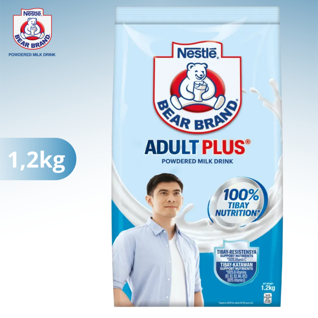 

Nestle Bear Brand ADULT PLUS Powdered Milk Drink 1,2kg