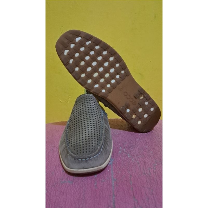 Sepatu kulit pria Ecco slip on size 40