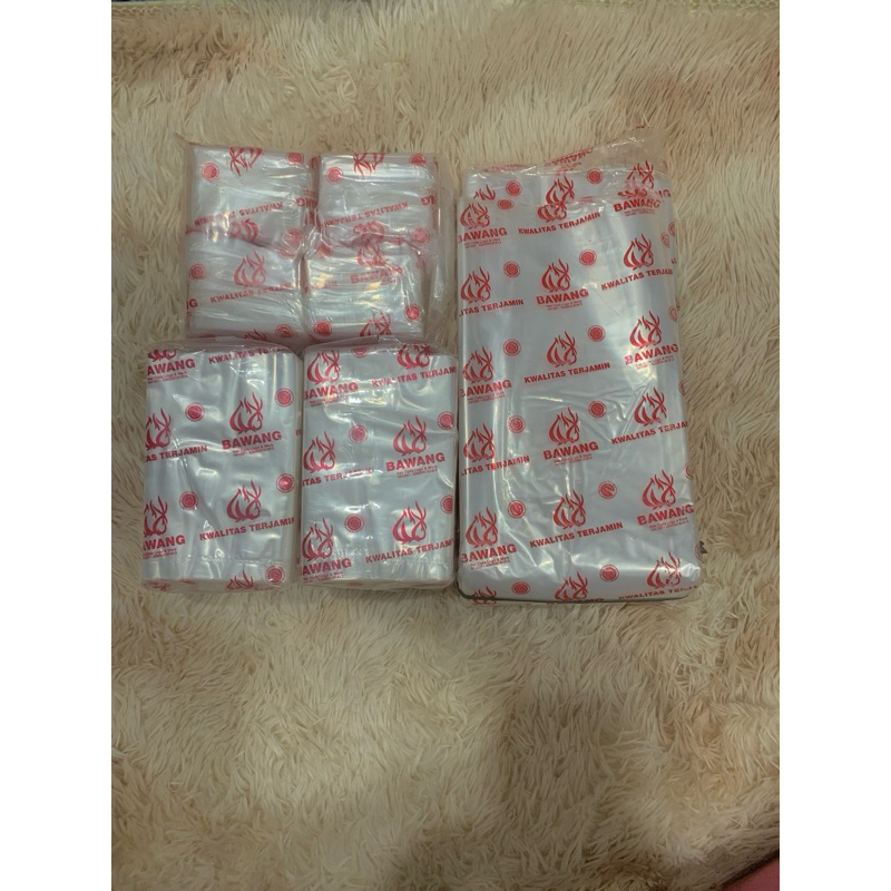 plastik bawang PP kaca 7x9, 8x13, 8x15, 9x15, 9x17