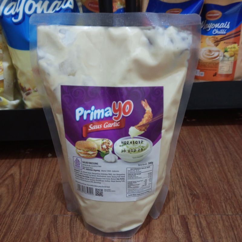 

Saus Garlic Primayo Prima Agung 250gr, 500gr