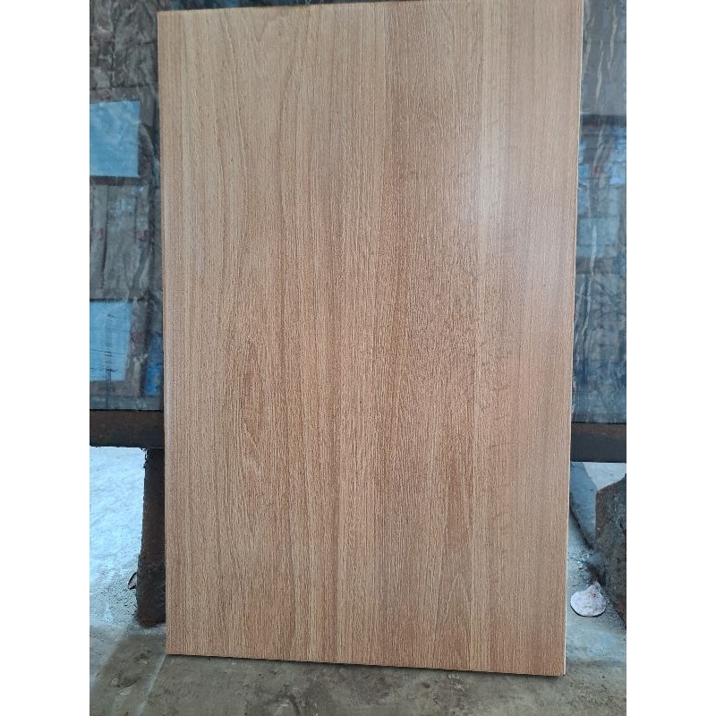 keramik matt/dop motif kayu warna brown dan cream uk 25x40 by asia tile