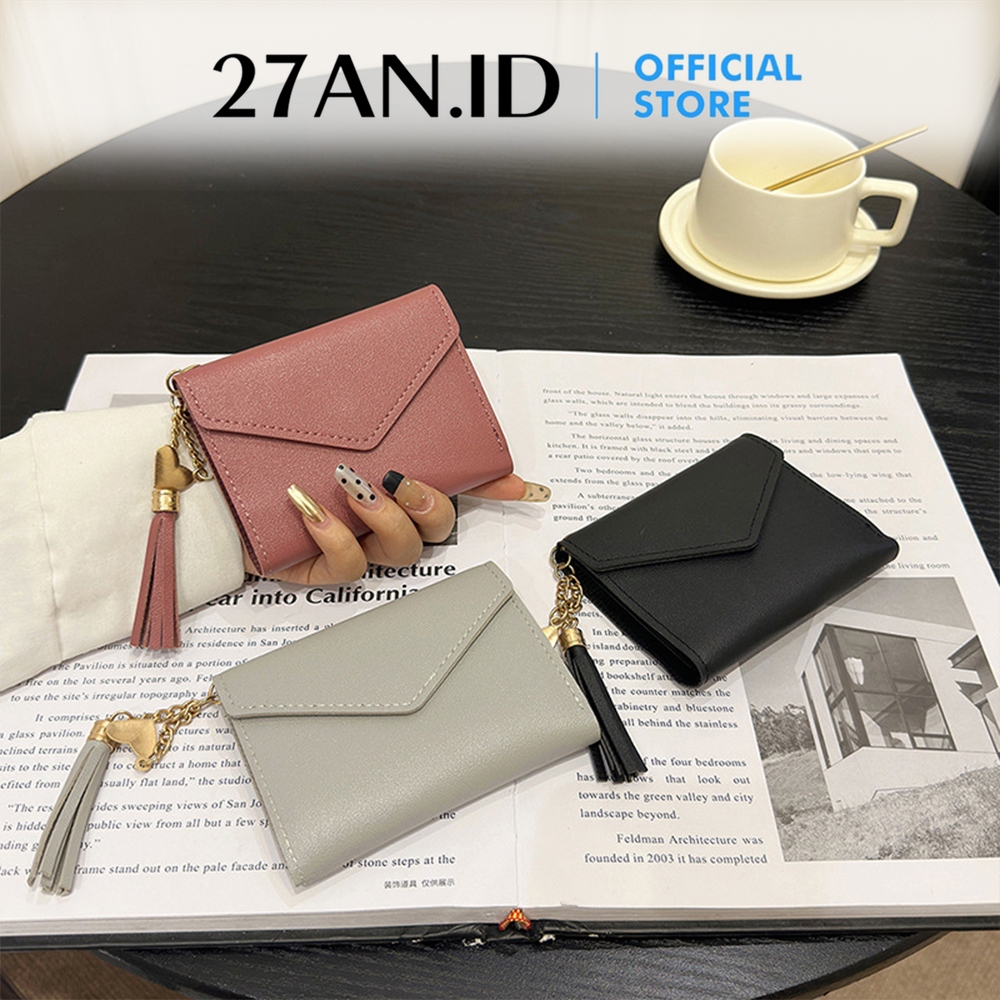 Terlaris ( 27An.Id ) Dompet Lipat Wanita 8602 Dompet Mini Wanita Simple / Dompet Wanita Korean Stye