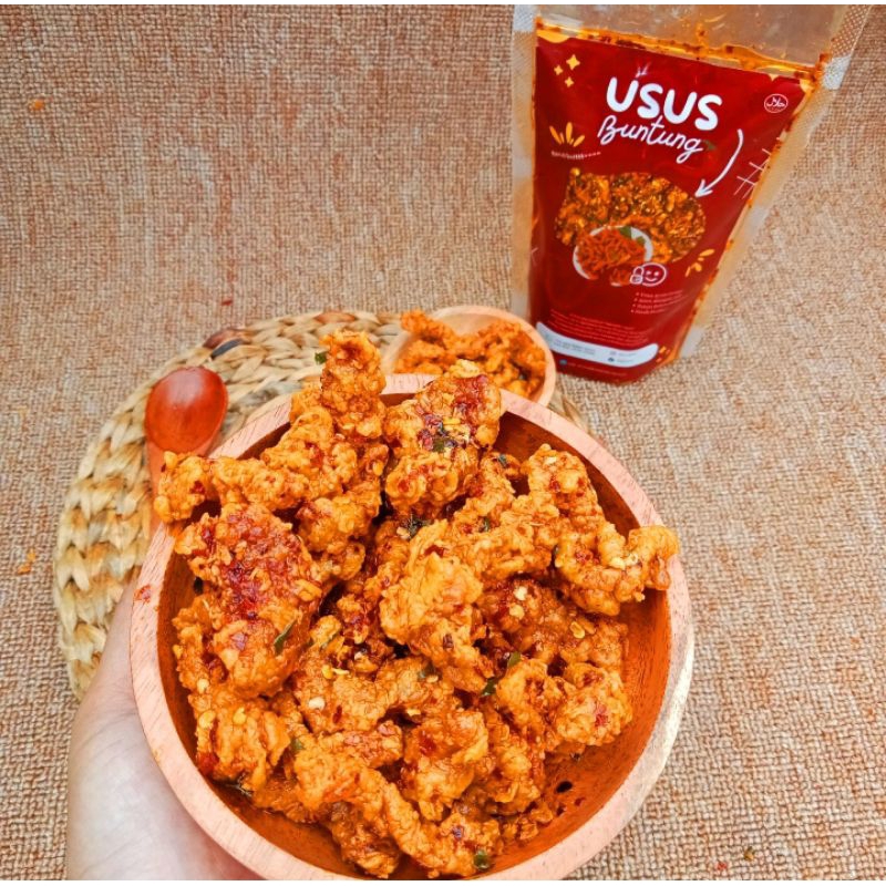 

Usus Buntung /usus crispy pedas/cemilan pedas dan gurih