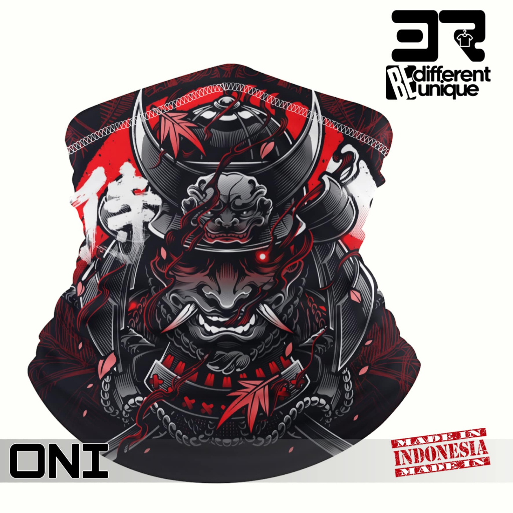 Buff Masker / Bandana / Headband Multifungsi Motif Printing Oni