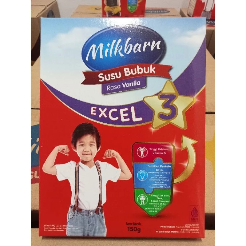 

Milkbarn - Susu Bubuk Rasa Vanila - Excel 3 (3-6 Tahun) 150g