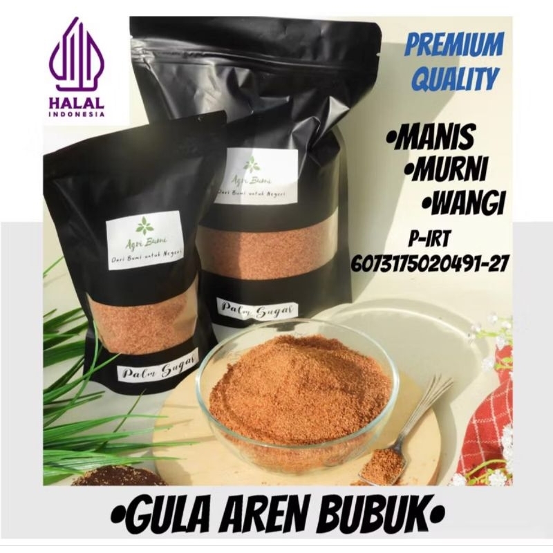 

Gula Aren Bubuk 500gr / Gula Aren Bubuk Murni / Gula Aren Bubuk Organik / Gula Aren Bubuk