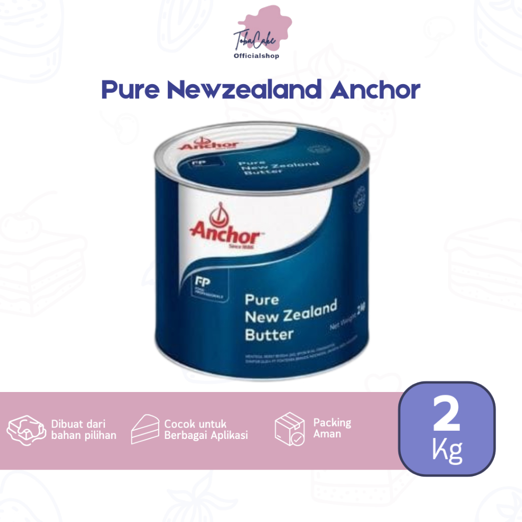 

Anchor Pure New Zealand Salted Butter 2 Kg Mentega Asin Berkualitas