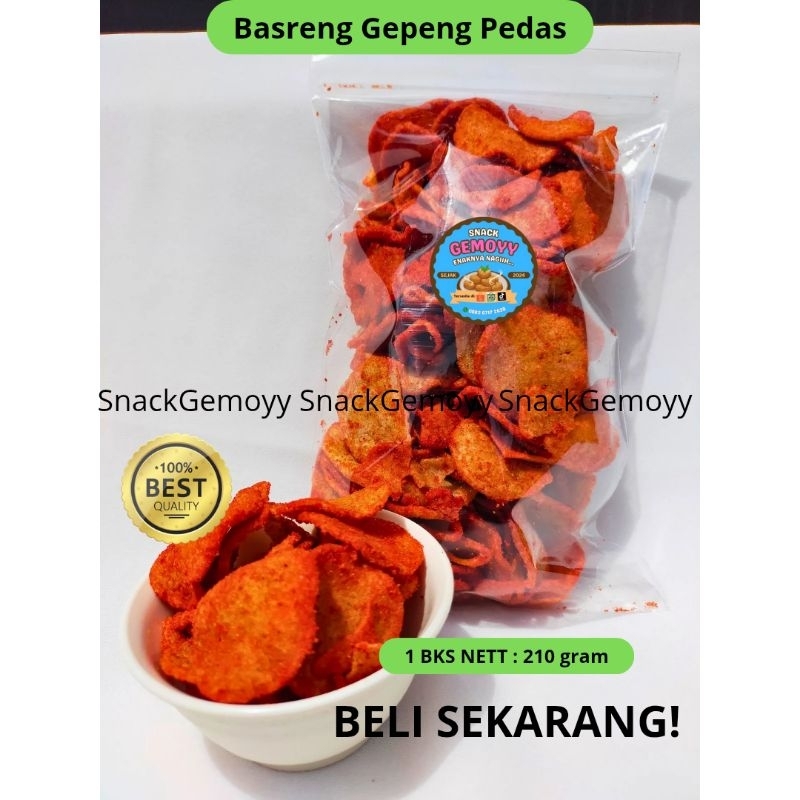 

Snack Gemoyy - 1 BAL BASRENG GEPENG PEDAS GURIH 2,5 kg