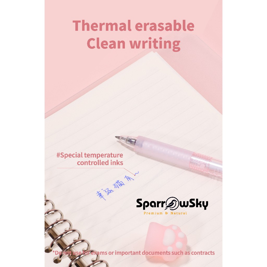 

SPARROW Eraseable Pen Silikon / Pen bisa dihapus Karakter Lucu Cantik LUCKY CAT CLAW (7674)
