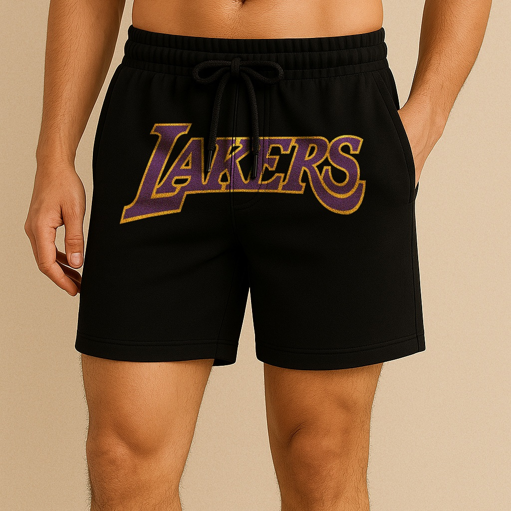 Rantau Celana Pendek Fleece Lakers Short Pants Black Fleece Lakers