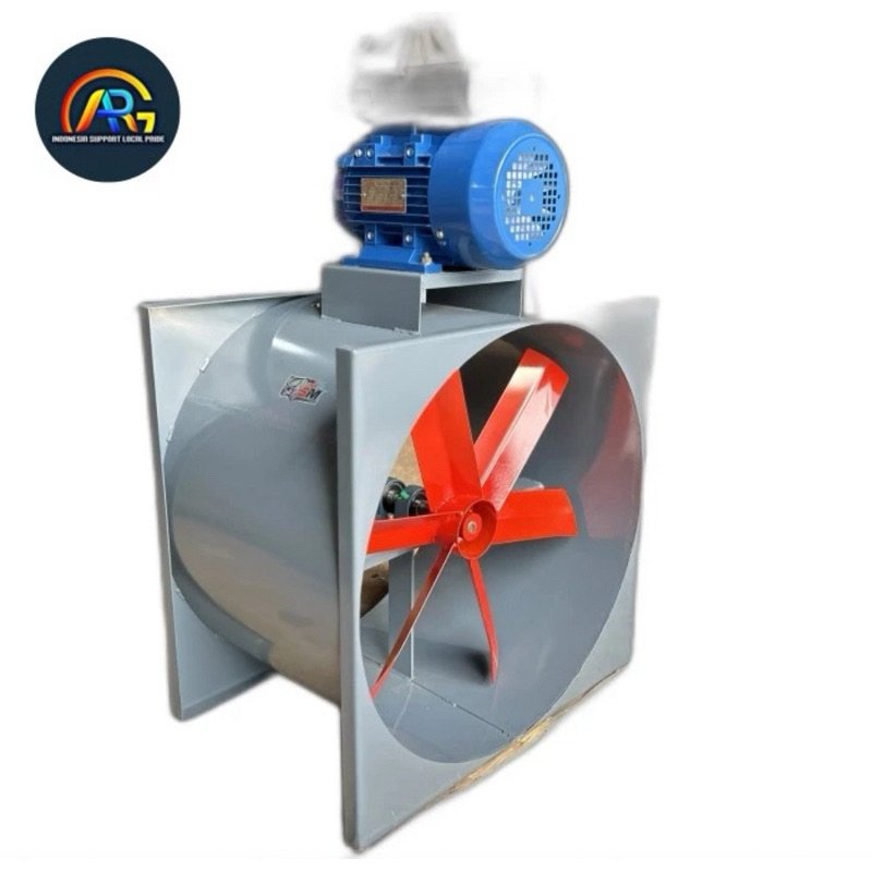 Blower ducting sirkulasi udara pengering jagung padi - oven bed dryer