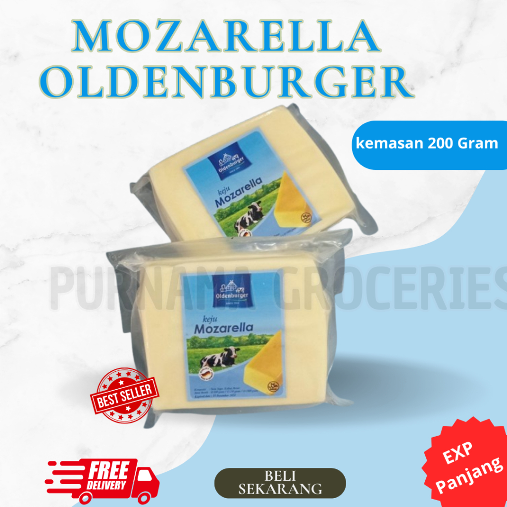 

Keju Mozarella Oldenburger 250 Gram Import Jerman (HALAL)